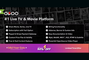 OVOO - Live TV & Movie Portal CMS with Membership System